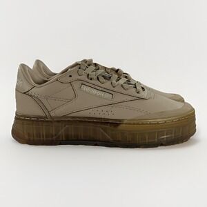 REEBOK Club C Double Geo Flooded Ice Modern Beige Shoes SGZ6418 Women's Size 7.5